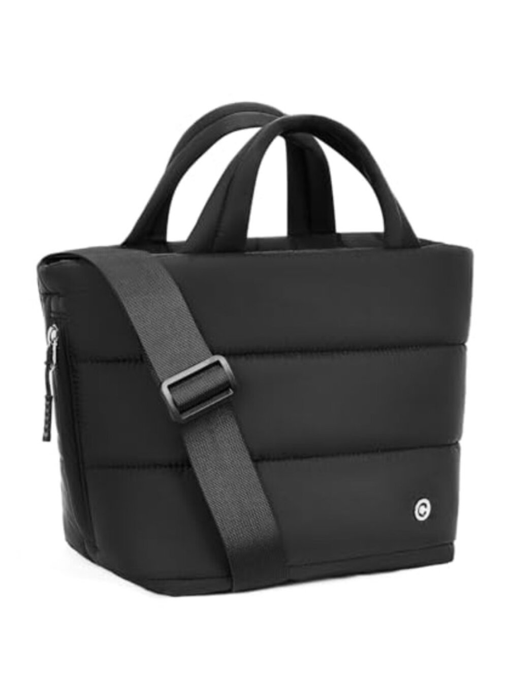 Puffer Crossbody Bag Soft Cotton Satchel Puffy Tote